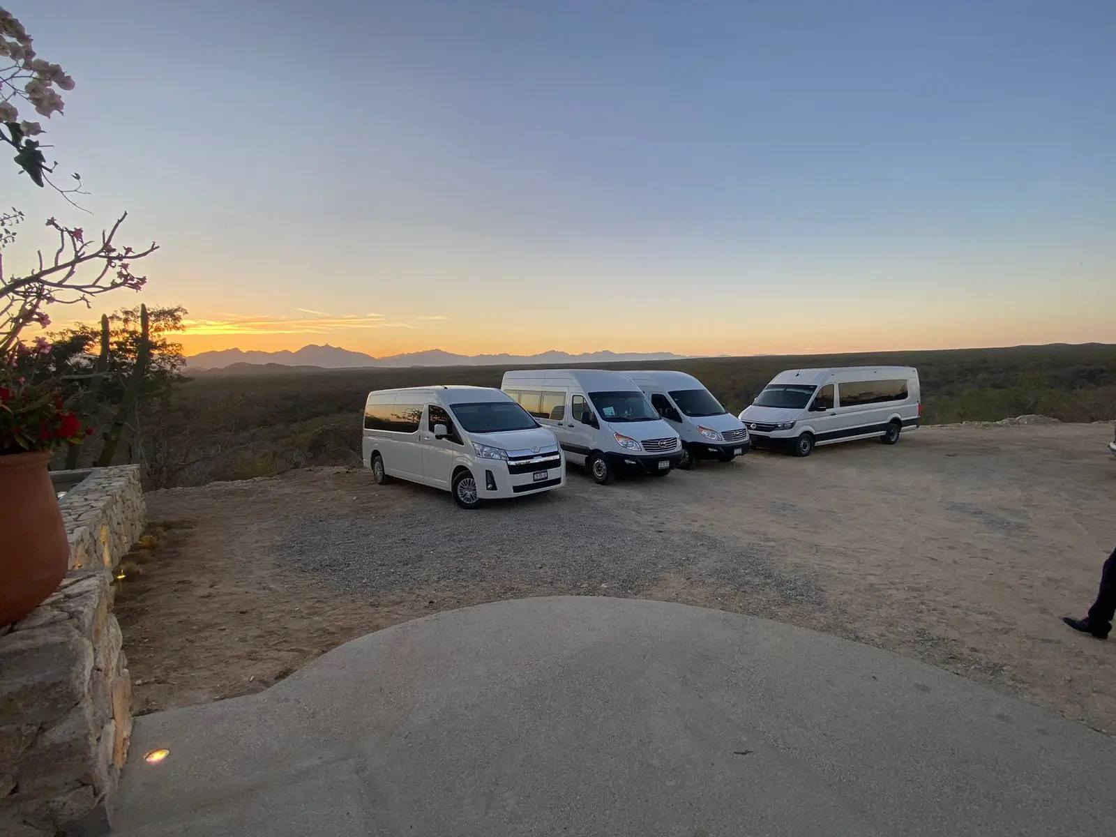 Sunset and Cabo Airport Transportation Vans